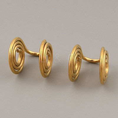 Stainless Steel Cuff Earrings EJEW-WH0012-130G-1