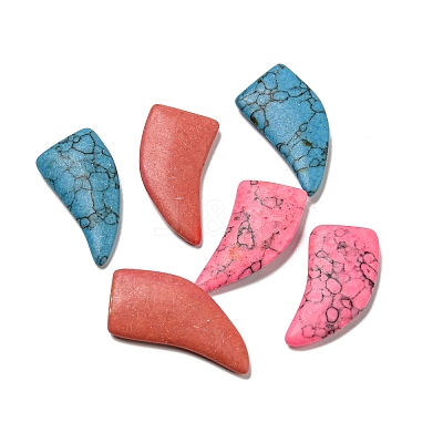 Dyed Synthetic Turquoise Beads G-G075-04-1