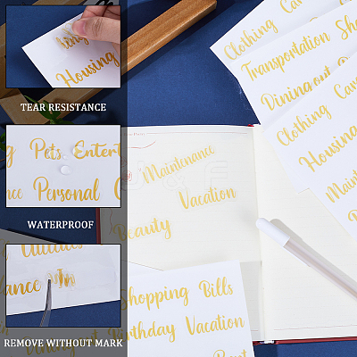 PVC Waterproof Decorative Sticker Labels DIY-WH0308-369-1