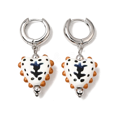 Brass Hoop Dangle Earrings KK-CBA8324-26P-02-1