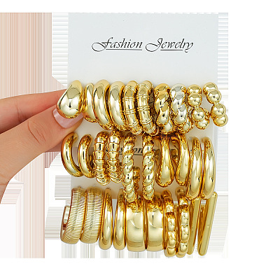 CCB Plastic Stud Earrings Sets for Women WG4BA1F-01-1