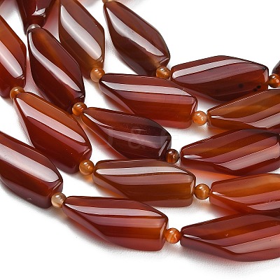 Natural Carnelian Beads Strands G-B178-S01-01-1