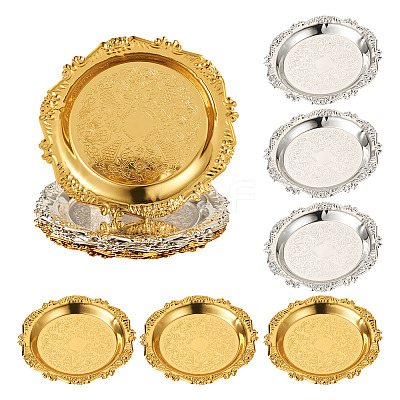 8Pcs 2 Colors Iron Tray DIY-MB0003-09-1