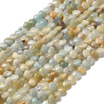 Natural Flower Amazonite Beads Strands G-P575-C07-6mm-1