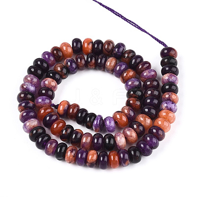 Halloween Theme Dyed Natural White Jade Beads Strands G-N350-01A-01-1