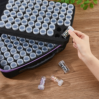 120Pcs Plastic Bead Storage Tubes Sets AJEW-WH0348-240-1