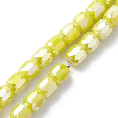 Electroplate Glass Beads Strands EGLA-K015-08-1