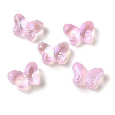 UV Plating Transparent Glass Beads X-GLAA-G115-03B-1