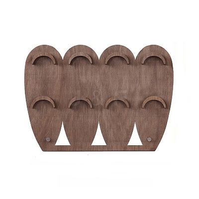 2-Tier 8-Slot Wood Jewelry Display Stands ODIS-A014-01B-1