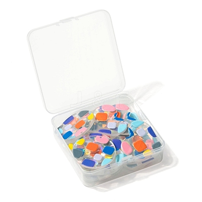 24Pcs 4 Style Transparent Clear Acrylic Pendants KY-LS0001-09-1