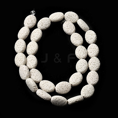 Dyed Natural Lava Rock Beads Strands G-A264-A02-01C-1