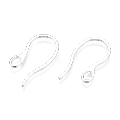304 Stainless Steel Earring Hooks STAS-O110-19S-1