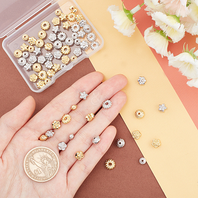 72Pcs 12 Style Alloy Beads FIND-PH0003-15-1