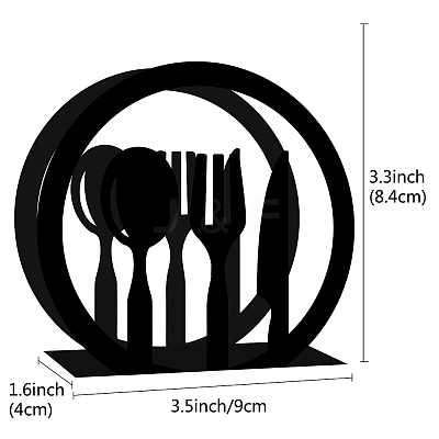 Iron Napkin Holder DJEW-WH0020-003-1