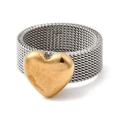 304 Stainless Steel Finger Rings for Women RJEW-K258-11GP-1