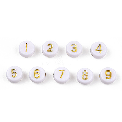 Plating Acrylic Beads X-PACR-R243-02-1
