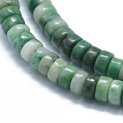 Natural Green Spot Jasper Beads Strands G-F631-A18-1