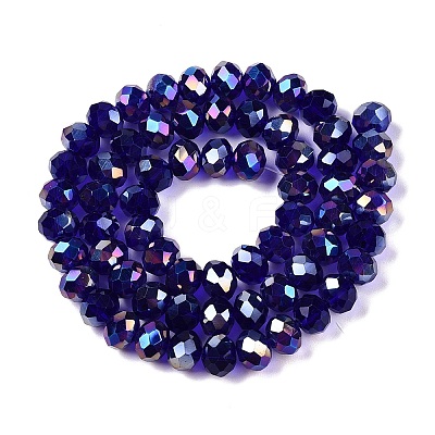 Electroplate Glass Beads Strands EGLA-A044-T8mm-B06-1