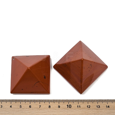Natural Red Jasper Orgonite Pyramid Display Decorations G-C186-08F-1
