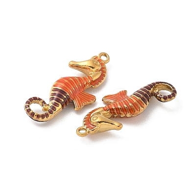 304 Stainless Steel Enamel Pendants STAS-I351-22G-08-1