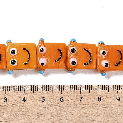 Handmade Lampwork Beads Strands LAMP-Q036-07D-1