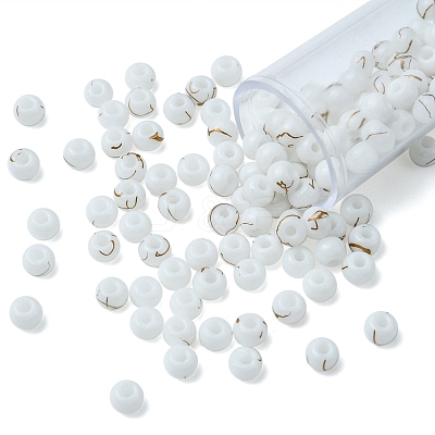 6/0 Opaque Glass Seed Beads SEED-YW0002-13Q-1