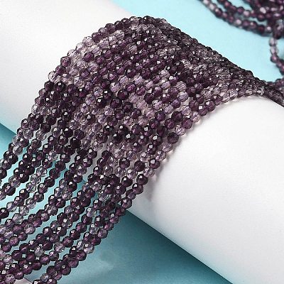 Transparent Glass Beads Strands X-GLAA-H027-01A-1