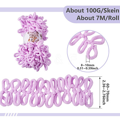 Polyester Bent Knitting Yarn OCOR-TADJ0001-06G-1