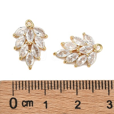Brass Micro Pave Cubic Zirconia Pendants KK-S348-502-NF-1