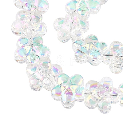 Electroplate Glass Beads Strands EGLA-T028-02C-1