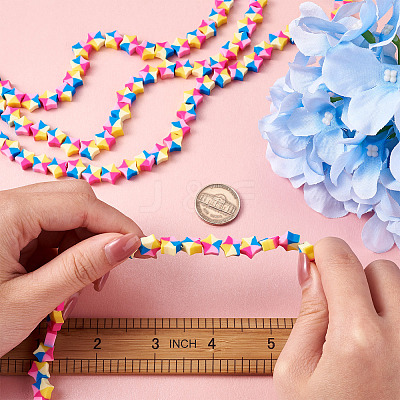 Handmade Polymer Clay Beads CLAY-CD0001-05-1