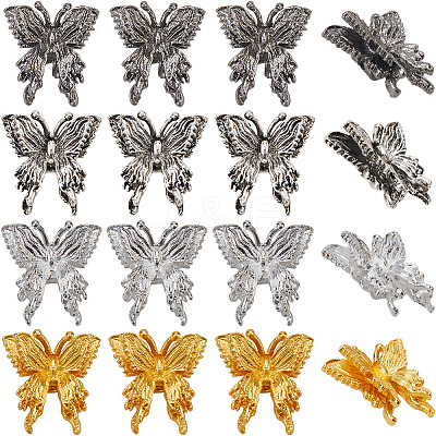 40Pcs 4 Colors Alloy Beads FIND-SC0011-90B-1