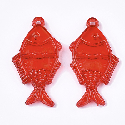 Transparent Acrylic Pendants TACR-S133-021-1