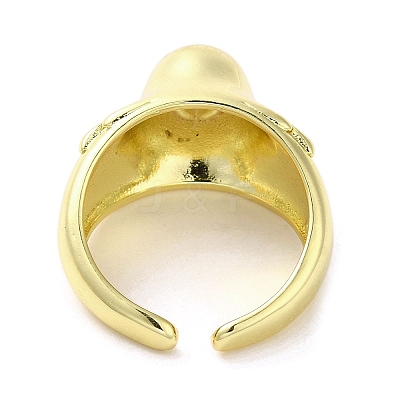 Rack Plating Brass Finger Ring RJEW-C072-09G-1