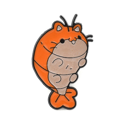 Lobster Enamel Brooches JEWB-I061-01EB-1