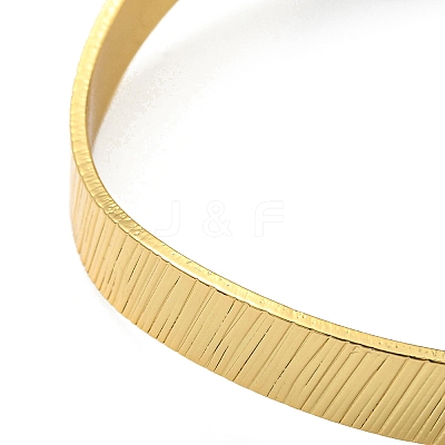 Rack Plating Brass Flat Cuff Bangles BJEW-D057-01G-1