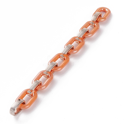 Handmade Opaque Acrylic Cable Chains AJEW-JB00890-04-1