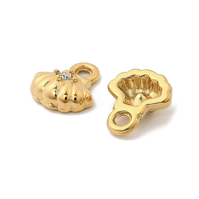 304 Stainless Steel with Crystal Rhinestone Charms STAS-G358-05G-04-1