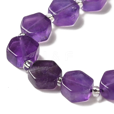 Natural Amethyst Beads Strands G-P534-A13-01-1