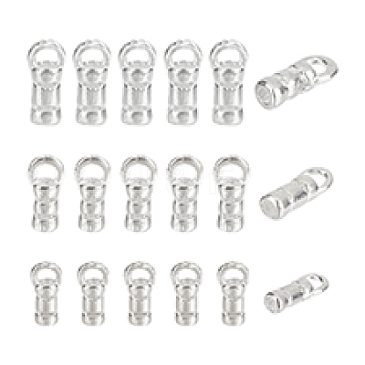 18Pcs 3 Styles 925 Sterling Silver Cord End STER-PH0002-11-1