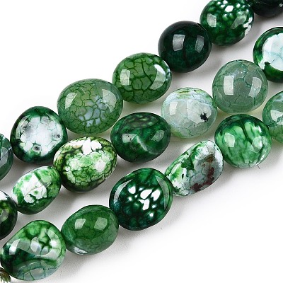 Dyed Natural Agate Beads Strands G-T138-229B-1