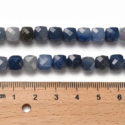 Natural Blue Aventurine(Dyed & Heated) Beads Strands G-H078-C22-01-1