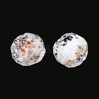Handmade Foil Glass Beads FOIL-N029-10H-1