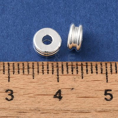 Rack Plating European Brass Beads KK-K381-19S-1
