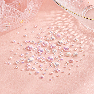 12 Bags 12 Style  Pearlized ABS Cabochons KY-PH0001-52-1