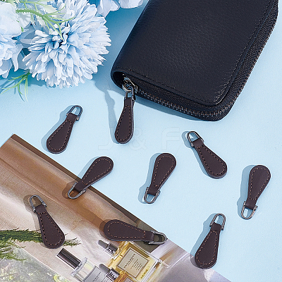 20Pcs PU Leather Zipper Puller FIND-GO0002-93-1