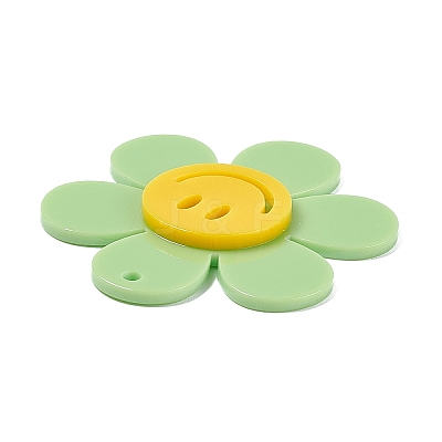 Opaque Acrylic Big Pendants OACR-P012-B07-1