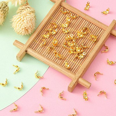 Brass Bead Tips KK-YW0001-53G-1