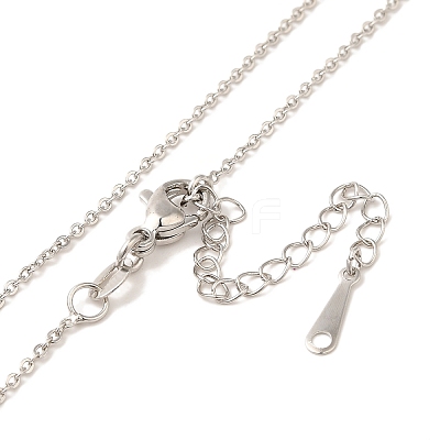 Brass Cable Chain Necklaces NJEW-B119-08P-1
