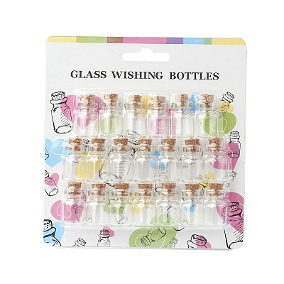 Bead Containers Clear Glass Jar Glass Bottles AJEW-JP0001-02-1